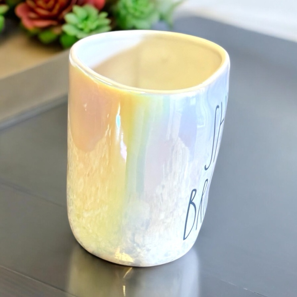 Graduation Present Idea RAE DUNN “SHINE BRIGHT” MUG Shimmering Iridescent Finish - Picture 7 of 17